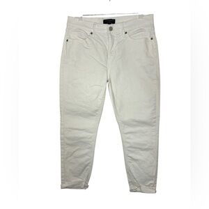 Banana Republic Women's Girlfriend White Ankle Jeans Sz 28/6